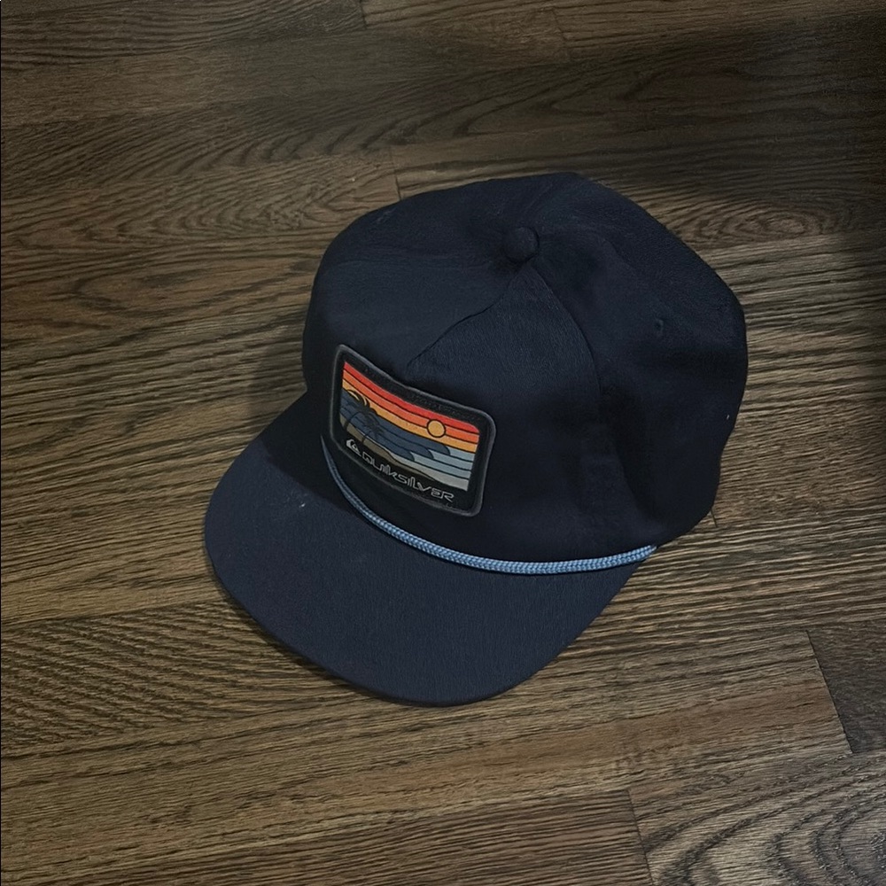 Quiksilver Dark Blue Hat with Sunset Patch